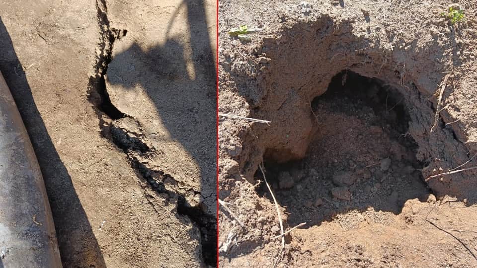 Joshimath Landslide increased in Manohar Bagh Ward 300 meter long cracks and large pits