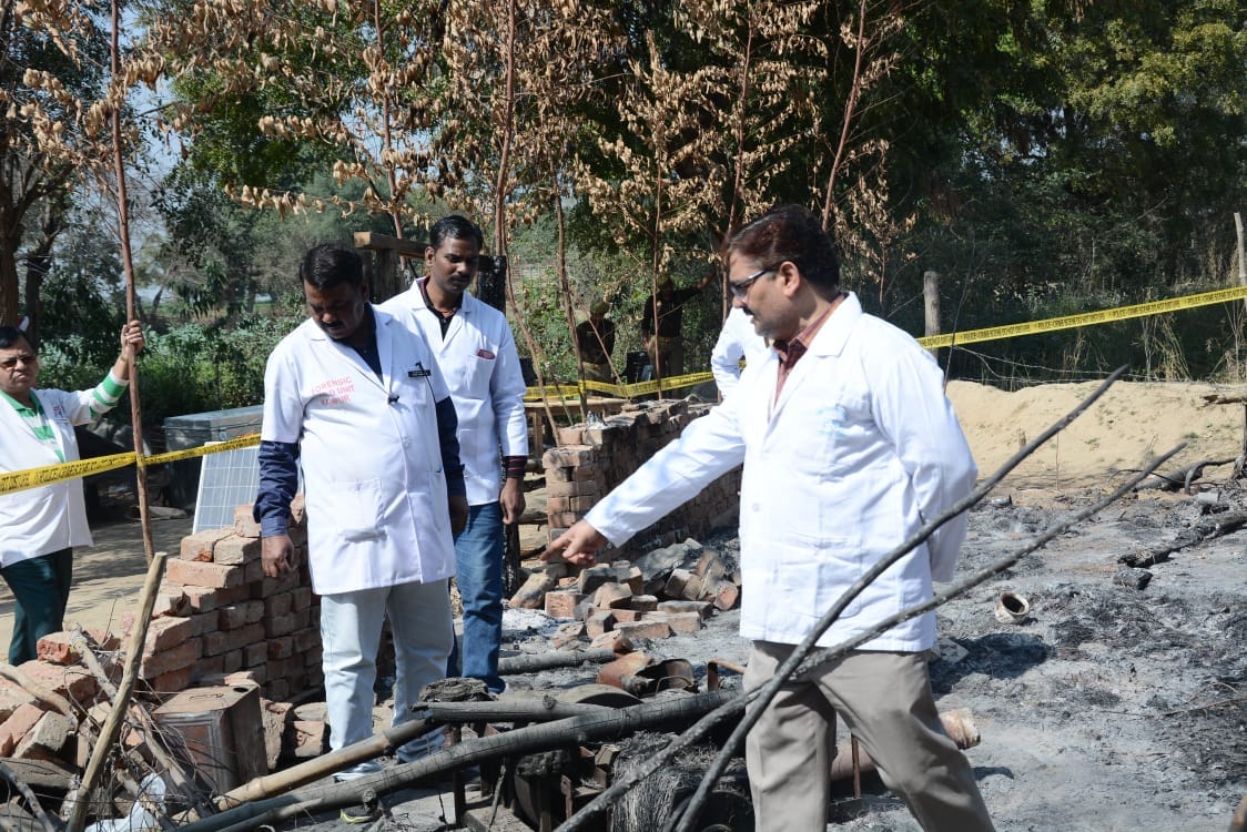 Crime scene recreated in Kanpur Fire Case, Neither the goats were allowed to graze nor the media was allowed