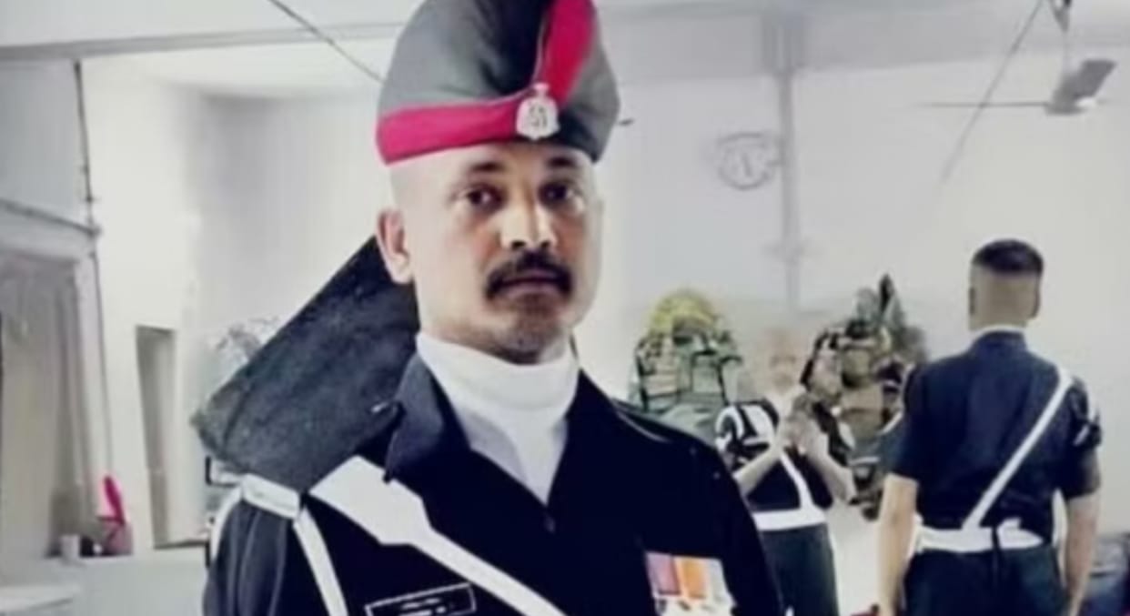 BJP and former Indian Army soldiers took out a Candal march demanding justice for Lance Naik M Prabhu