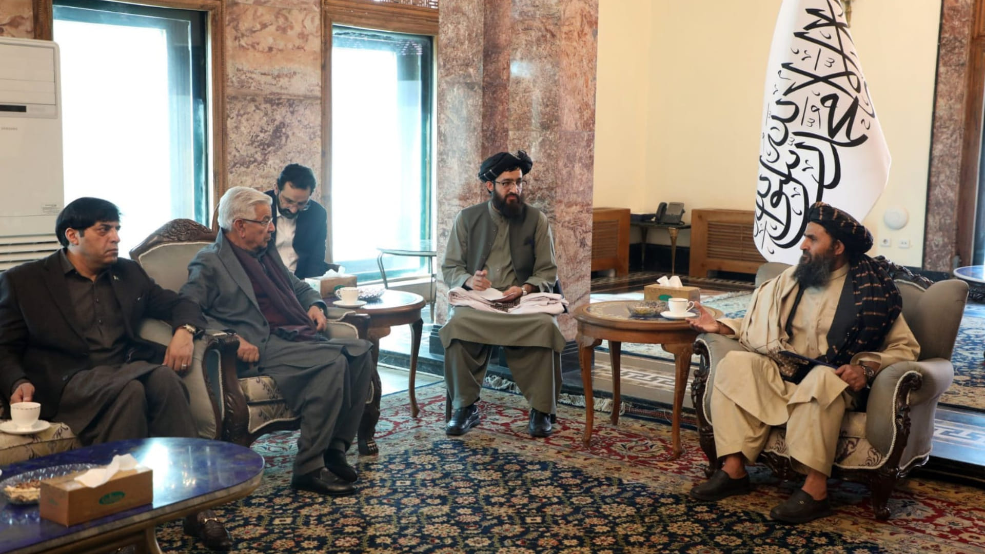 High-level Pakistani team meets Afghan Talibans acting deputy PM discuss security-related matters