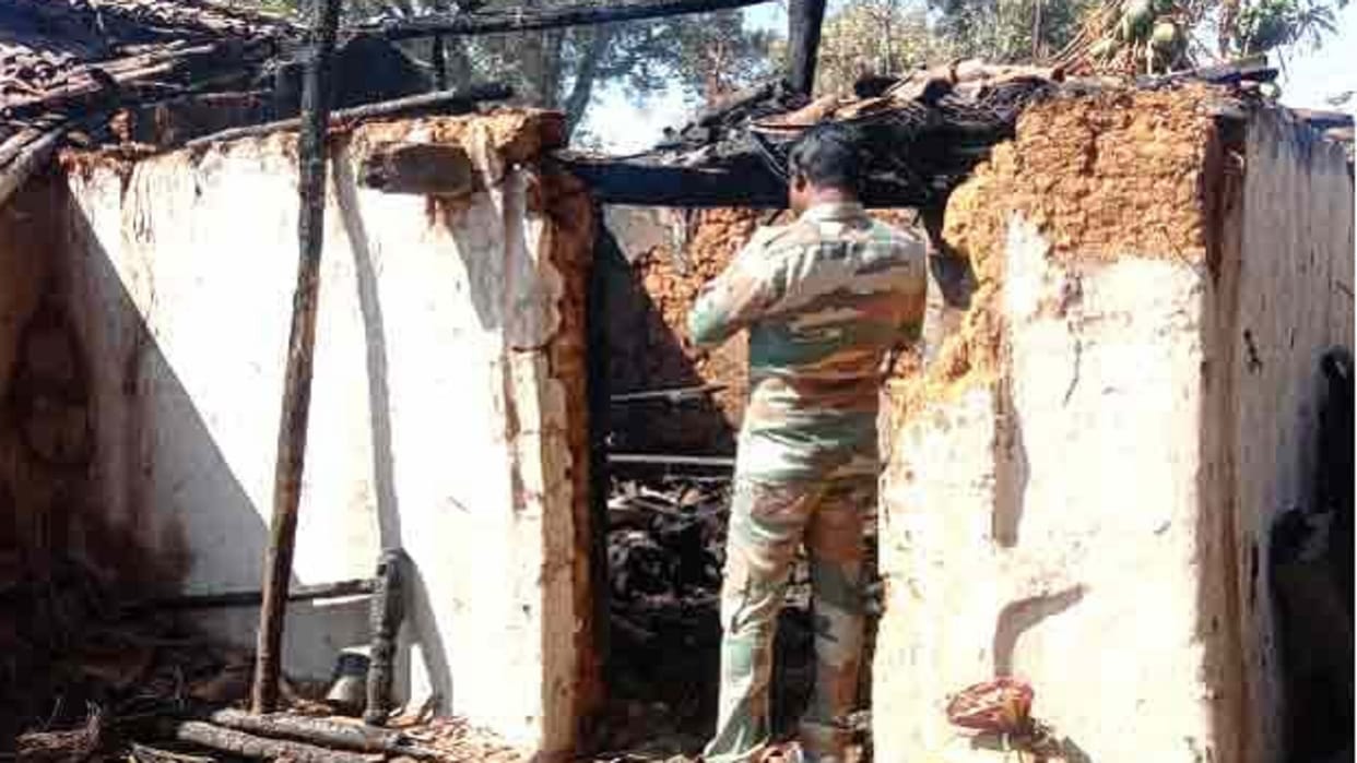 House burnt to avoid cold in Ambikapur, old man dies, husband scorched