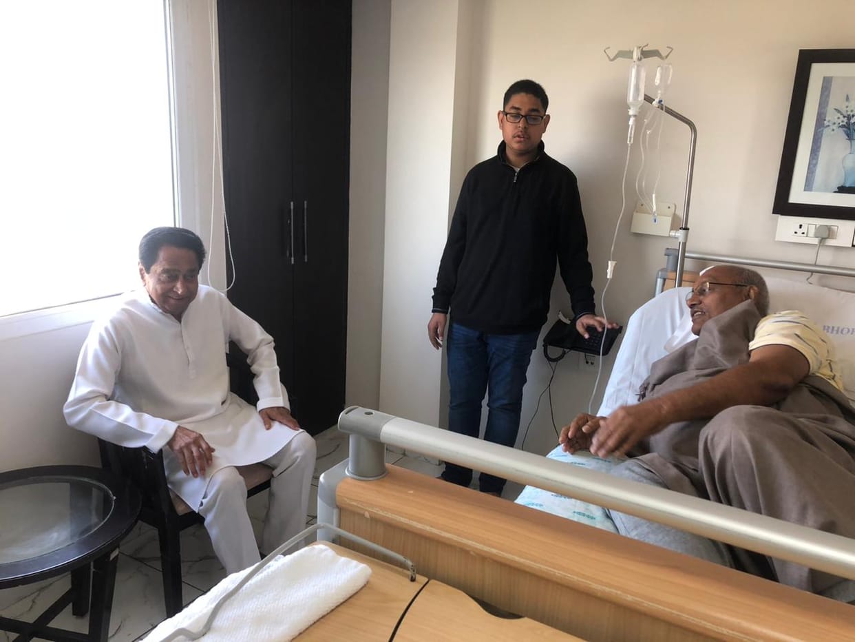 Bhopal News: Kamal Nath reached the hospital and met Assembly Speaker Girish Gautam