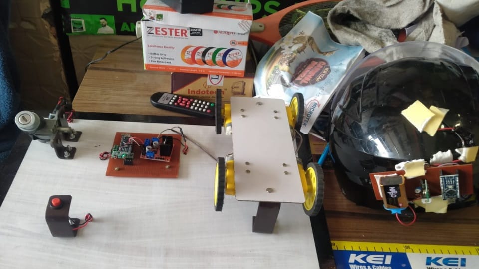 Roorkee: Two students Innovate Smart Helmet with many Security features
