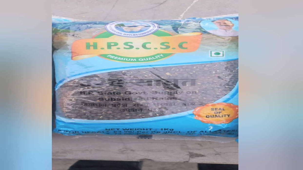CM Sukhu's photo now in the packets of cheap pulses available in the depot