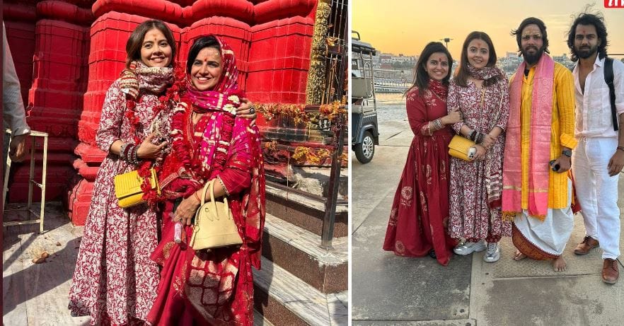 Gopi Bahu Devoleena Bhattacharjee reached varanasi Kashi Vishwanath temple after marriage,