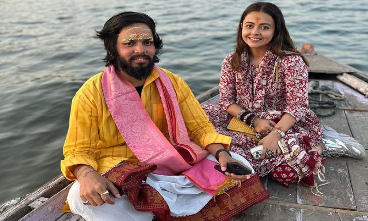 Gopi Bahu Devoleena Bhattacharjee reached varanasi Kashi Vishwanath temple after marriage,
