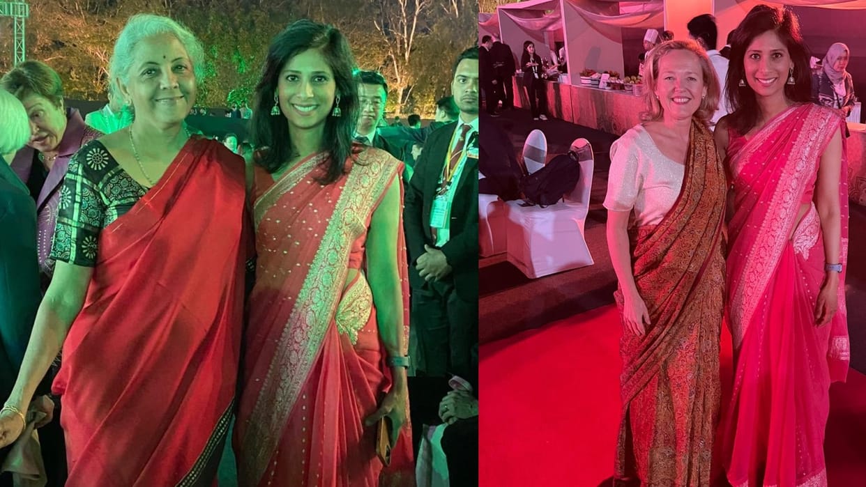 G20 meeting imf deputy md gita gopinath share image with world leaders in bengaluru