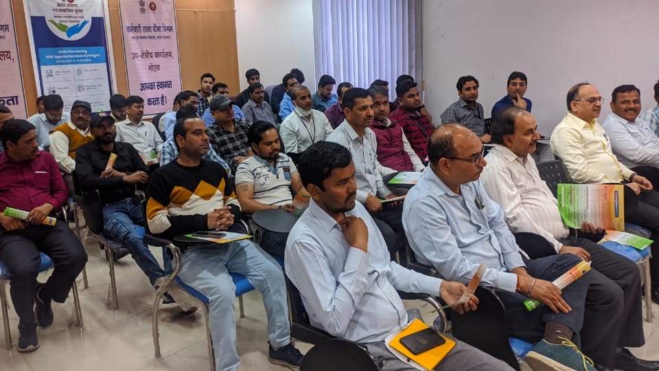 Noida employee state insurance scheme starting day awareness program organised