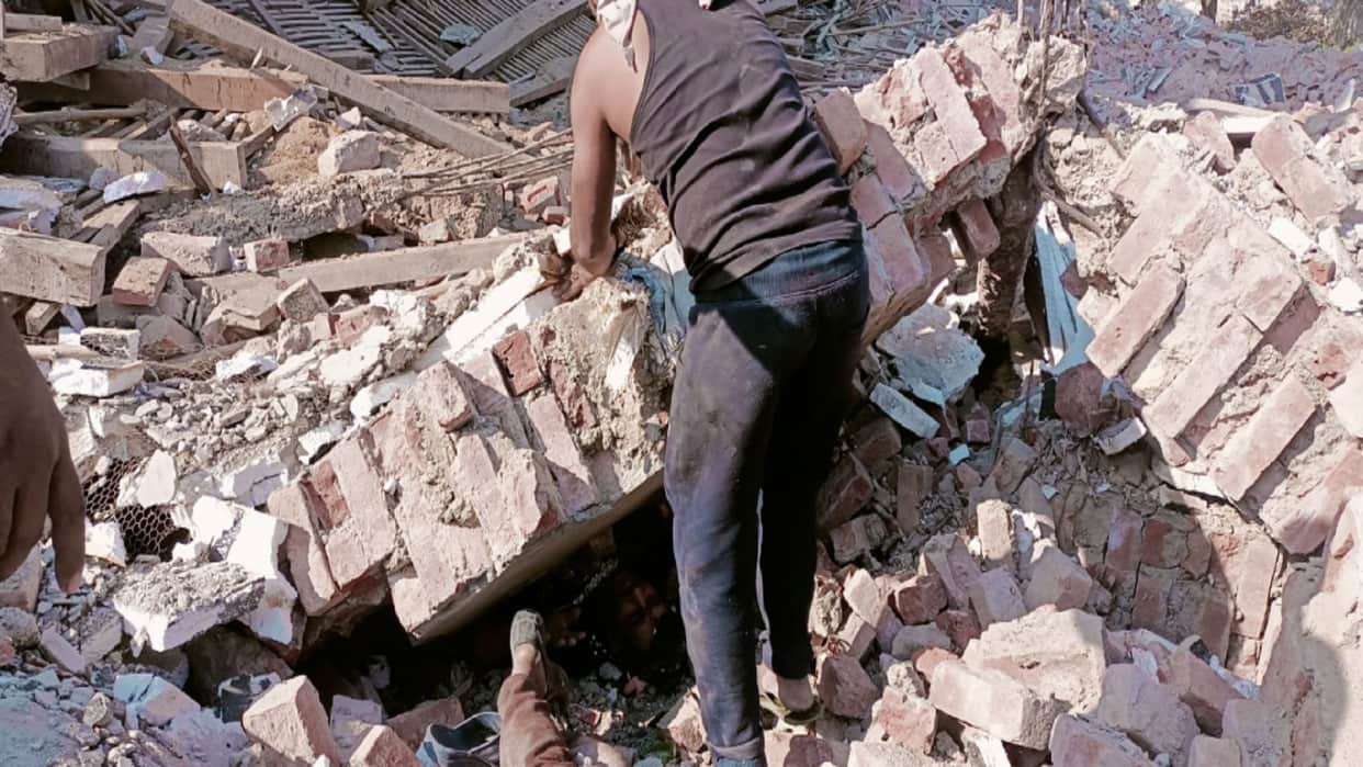Boiler Explodes in Cold Storage of Former BSP MLA in Daurala of Meerut district and see photos