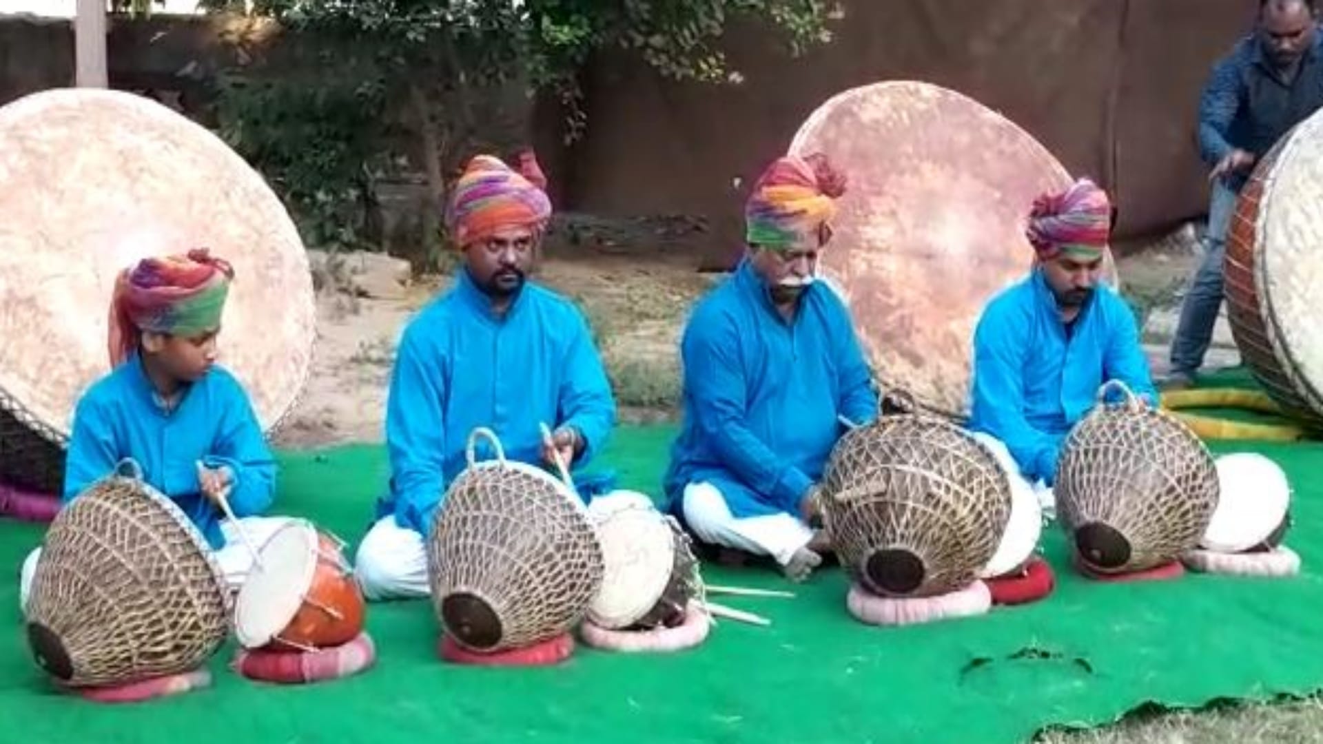 Rajasthan Famous Nagara player Nathulal Solanki honored with Sangeet Natak Akademi Award by President