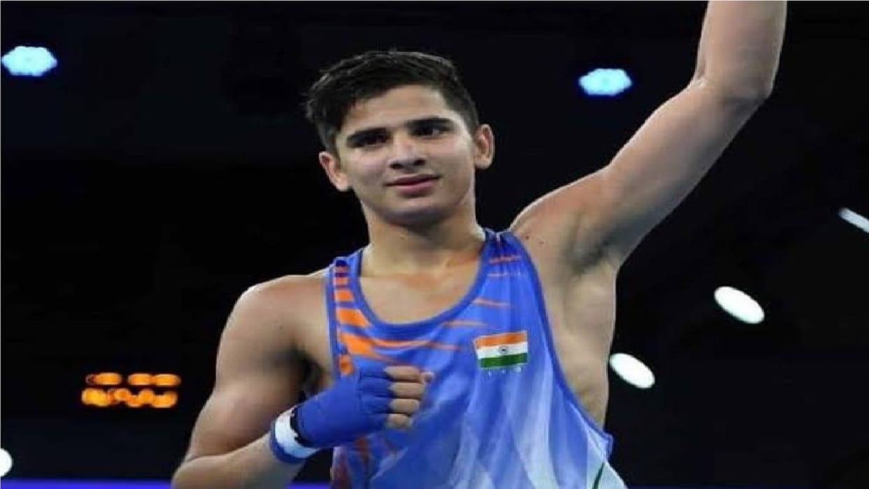 Boxer Sachin Siwach of Bhiwani confirmed medal by defeating Youth World Champion