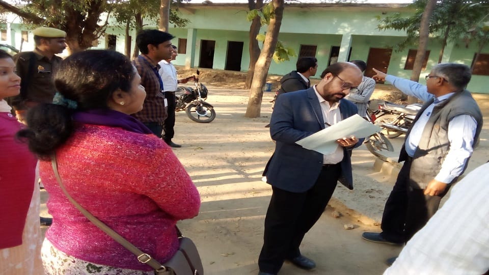 Model pages found in exam center toilet recommendation to debar Karan Singh College of Hardoi