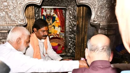 Union Home Minister Amit Shah reached Maa Sharda temple Maihar inaugurate the satna medical college