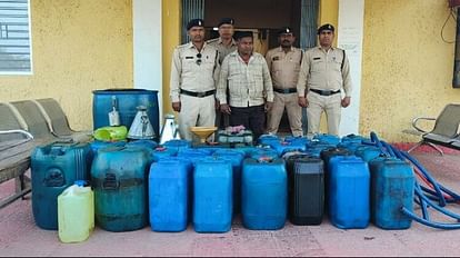 big police action in Chhattisgarh Janjgir-Champa, 1160 liters of stolen diesel recovered