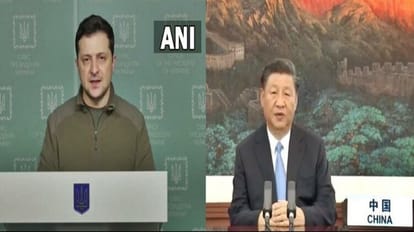 यूक्रेन के राष्ट्रपति वोलोदिमीर जेलेंस्की और चीनी राष्ट्रपति शी जिनपिंग।
