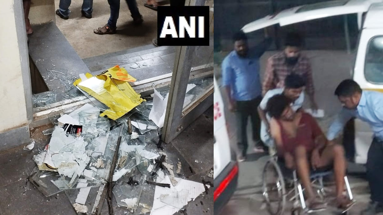 Students of ABVP and SFI Clash at Hyderabad Central University Over Student Union Elections