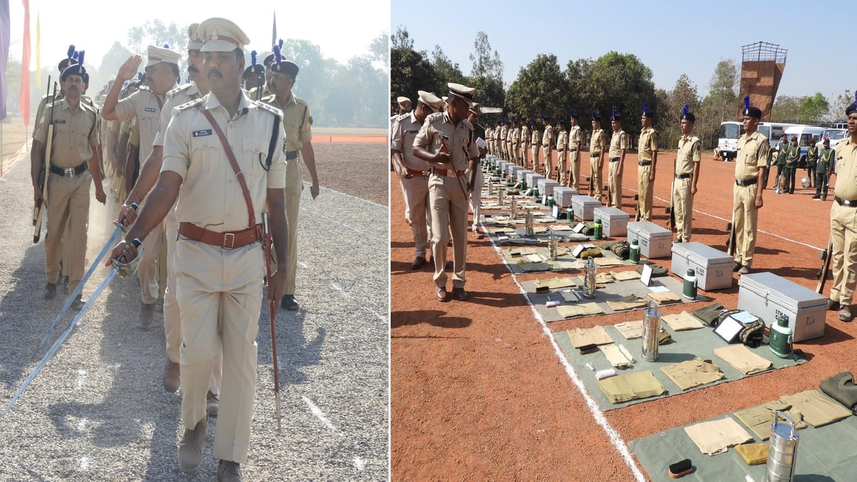 Annual inspection of 5th Corps of Chhattisgarh Armed Forces