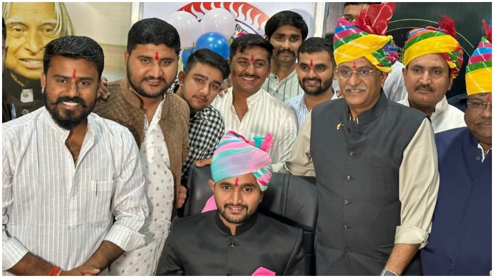 Gajendra Singh Shekhawat inaugurated the Student Union Office in Jodhpur Jainarayan Vyas University
