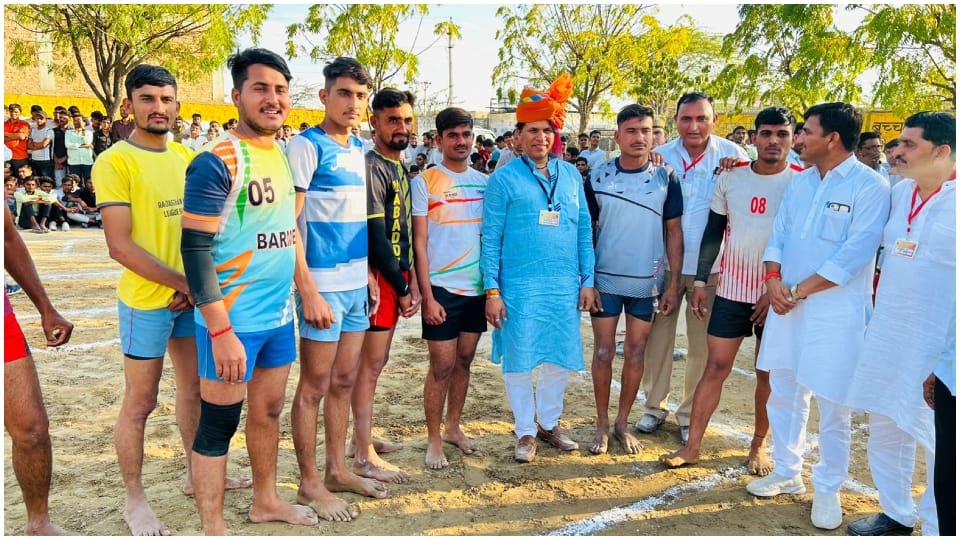 kailash chaudhary inaugurated mp sports competitions in barmer Rajasthan