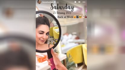 Kiara Advani is back at work after married and returning from honeymoon with sidharth malhotra shares hot pic
