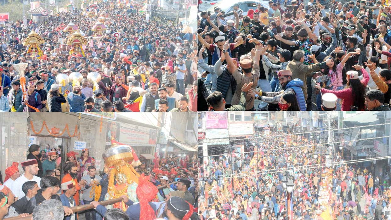 Mandi Shivratri: The last Jaleb came out with great pomp at the end, a crowd gathered to see God in Chauhata's