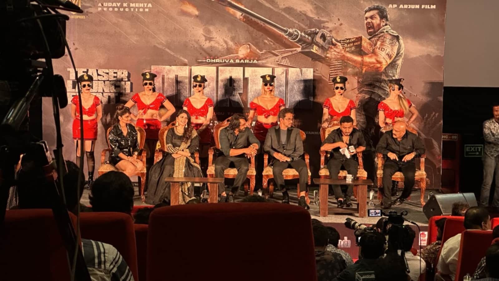 Martin teaser launch dhruva sarja body transformation is new record in Indian cinema arjun sarja uday k mehta