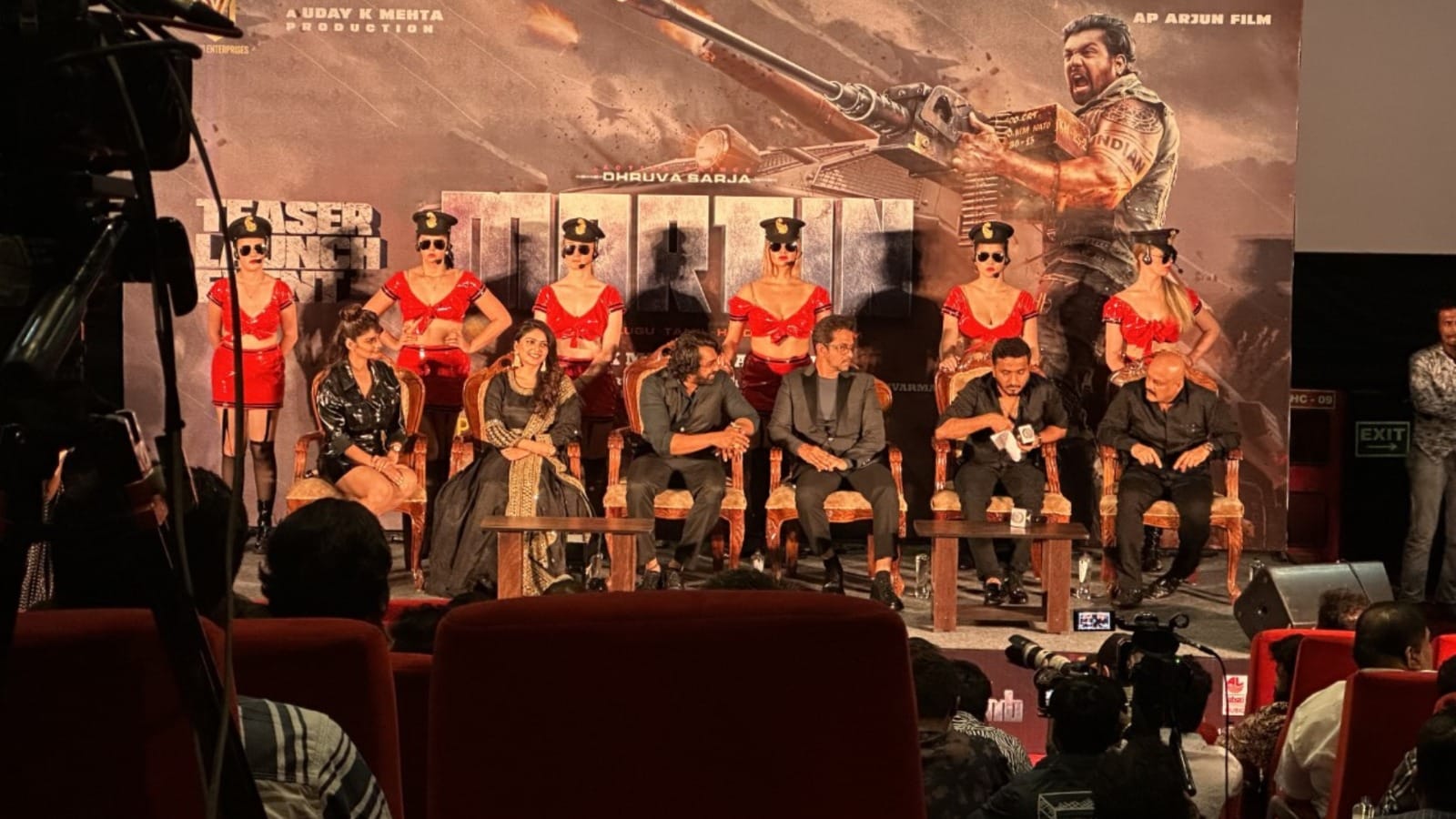 Martin teaser launch dhruva sarja body transformation is new record in Indian cinema arjun sarja uday k mehta