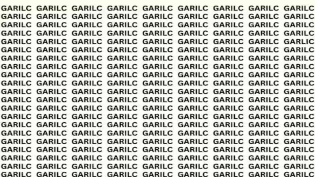 Optical Illusion Iq Test: Find The Correct Spelling Of Garlic In This Pic Within 15 Seconds?