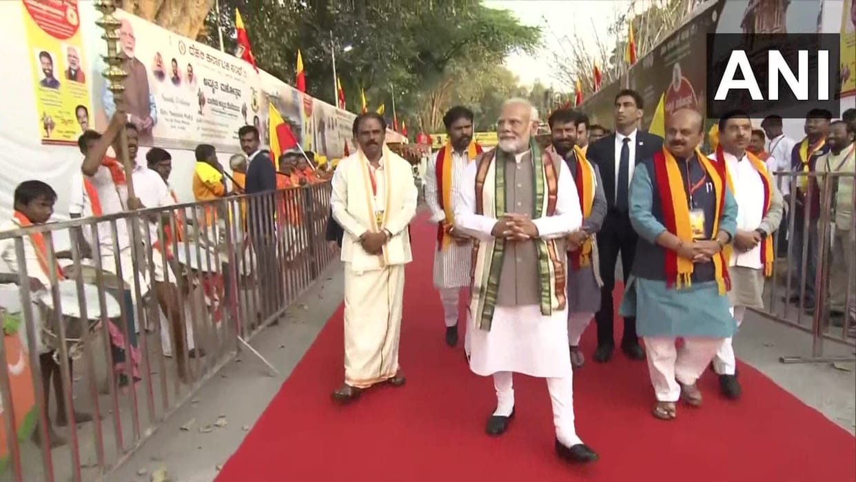 pm narendra modi speech in karnataka barisu kannada dim dimava cultural programme talkatora stadium