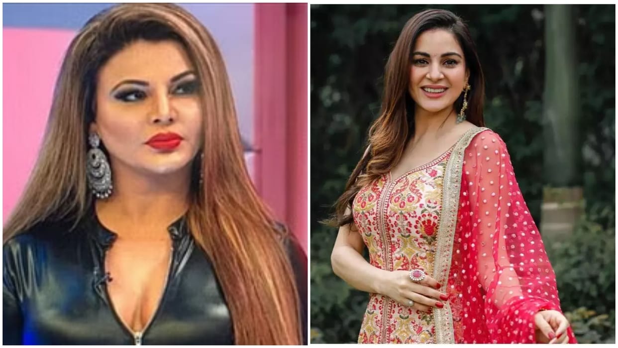 Shraddha arya hugs rakhi sawant at public place poses to paparazzi says jo jaata hai jaane de