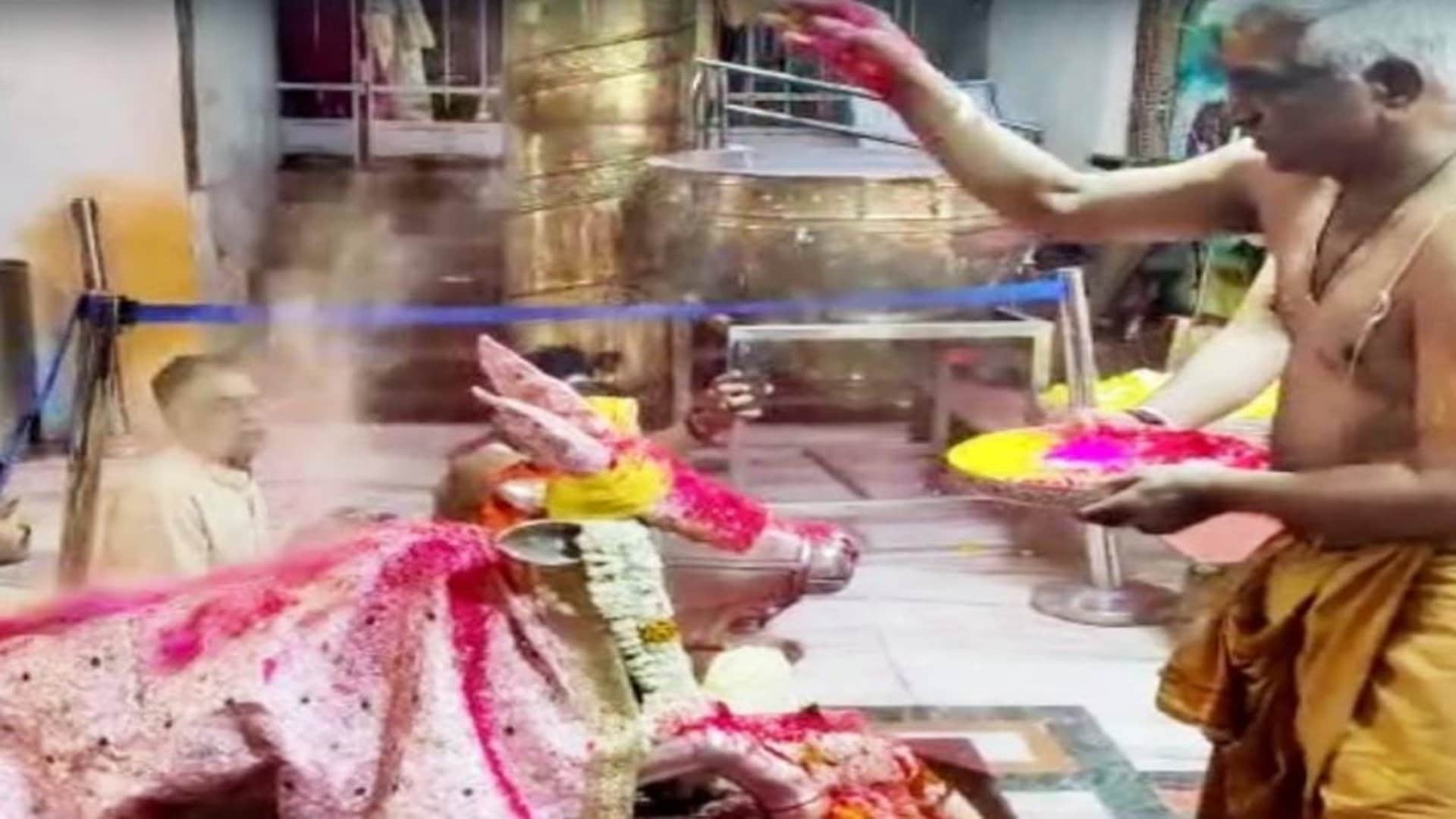 Ujjain Holi Festival 2023: Holi Rangpanchami Celebrations at Mahakal Temple With Religious Fervour