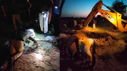 MP News: A three-year-old girl fell into a borewell while playing in Chhatarpur.