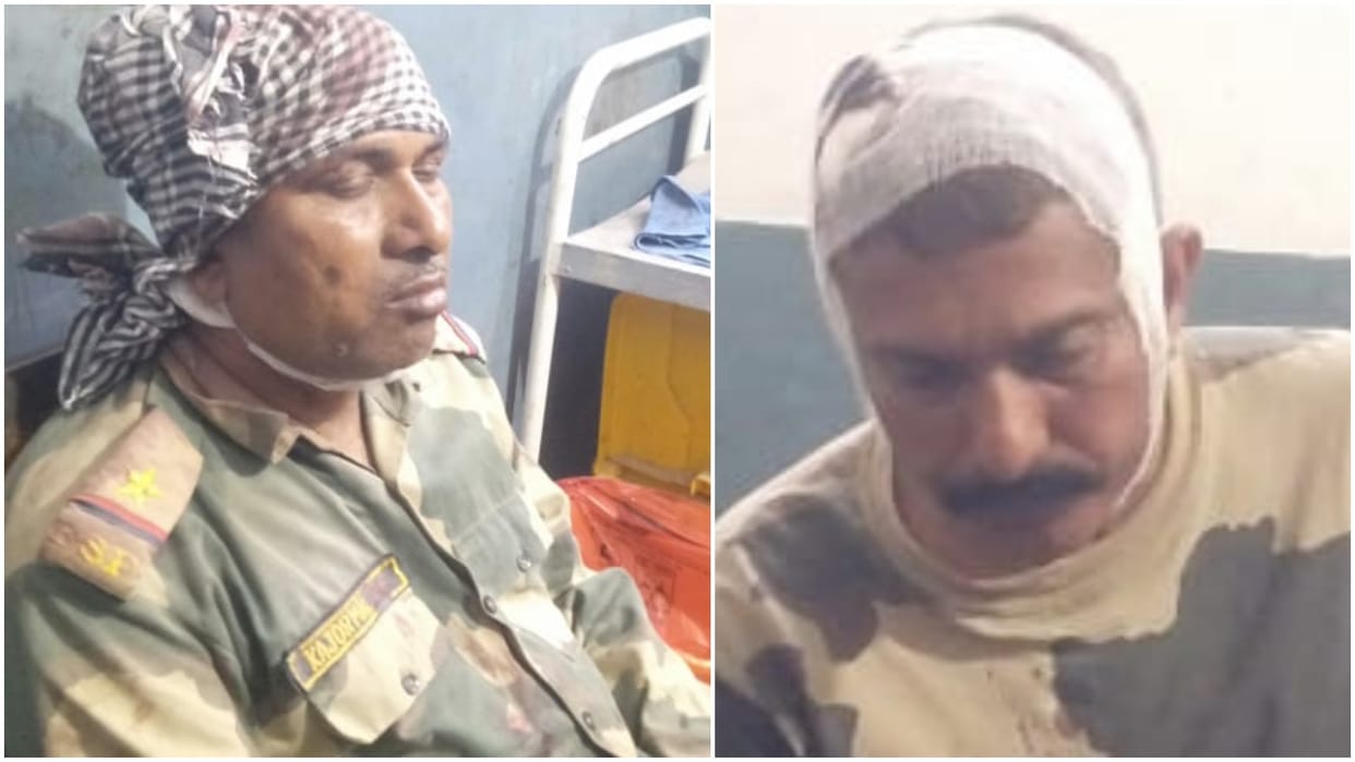 Two jawans injured in attack by miscreants on Indo-Bangladesh border ran away with weapons Updates
