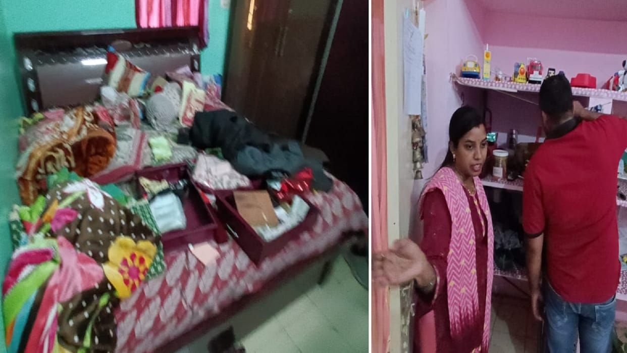 Theft of lakhs including gold ornaments from the house of two engineers in Bhilai