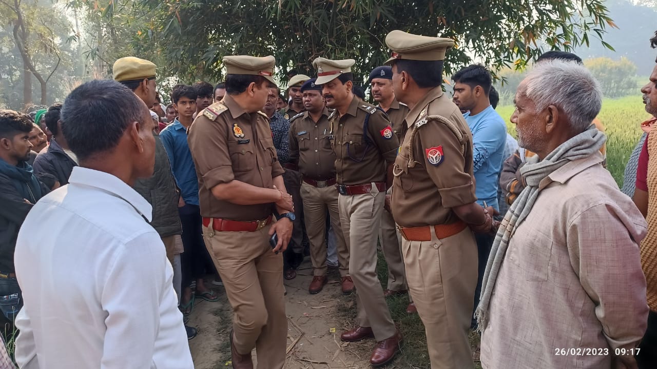 Umesh pal murder Gunner Sandeep Nishad merges in Panchatatva in Azamgarh,