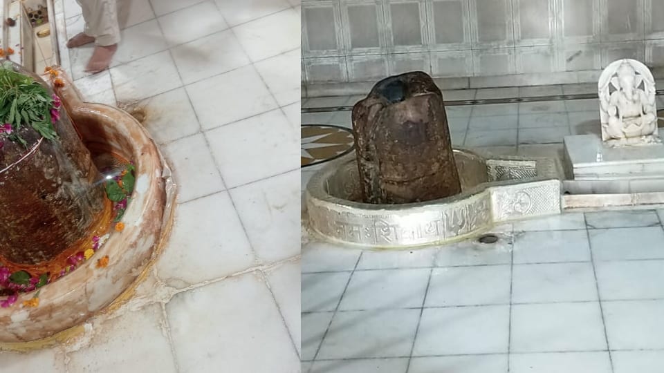 Silver have been stolen from jaleri built near Shivling in ancient Shiva temple in village Baghot of Kanina