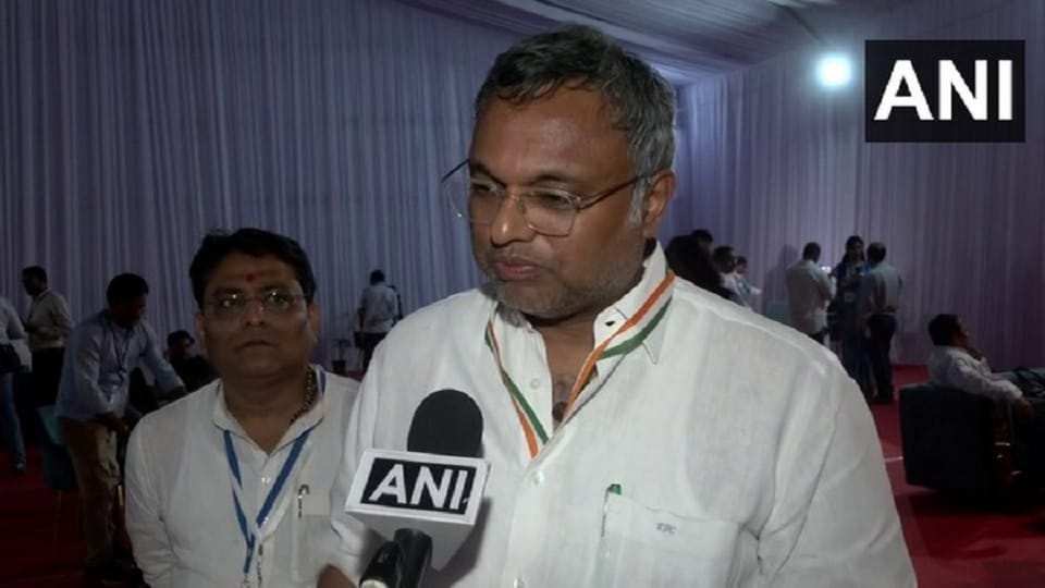 I have full faith in EVM said Karti Chidambaram Party view is different
