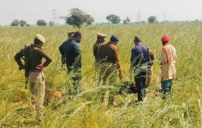 Brutal murder of farmer in Banda, he was hit on the head with an axe, wife said no one had enmity
