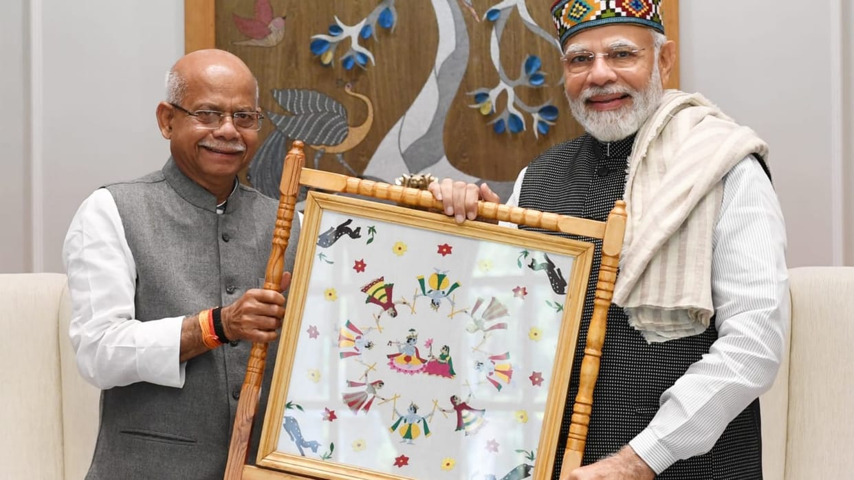 Himachal Pradesh Governor Shiv Pratap Shukla calls on PM Narendra Modi