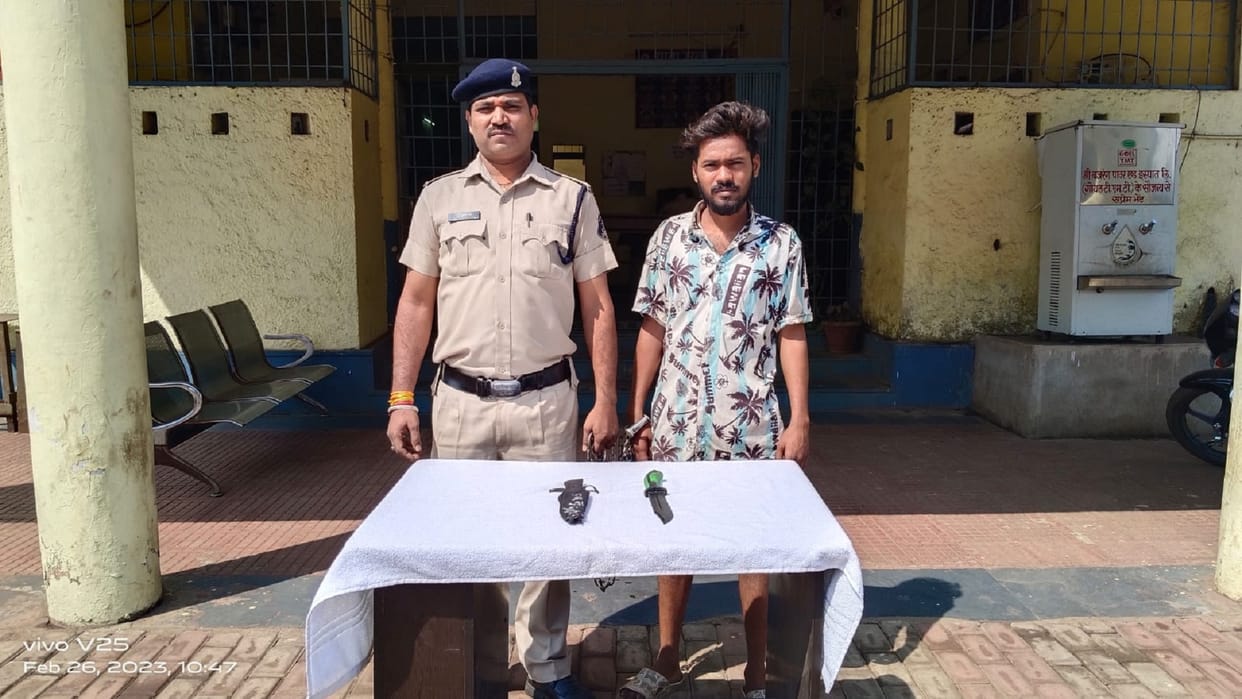 threaten people with  knife, accused arrested police in raipur