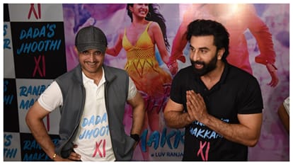 Ranbir Kapoor spotted with Sourav Ganguly at Eden Gardens for the promotion of Tu Jhoothi Mai Makkar Film