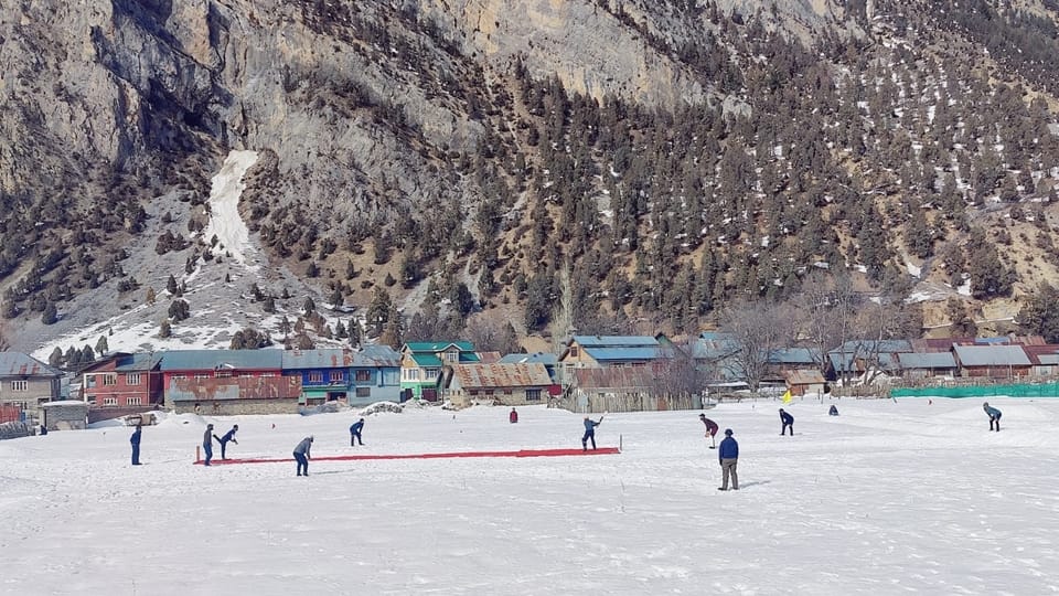 Snow Cricket in Kashmir: Snow Premier League organized in Gurez kupwara