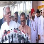 मीडिया से चर्चा करते मुख्यमंत्री भूपेश बघेल