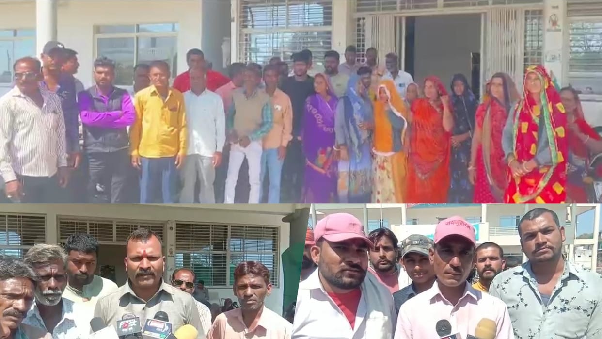Chaudhary and Balai Samaj reached Nagjhiri police station to file fir cattle dead bodies throwing case Ujjain