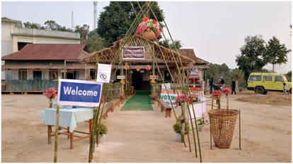 मेघायल का ईको फ्रेंडली पोलिंग स्टेशन