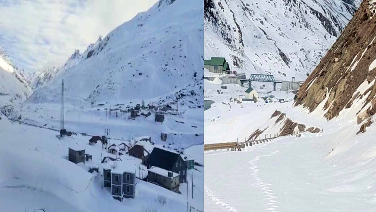 Fresh snowfall on the peaks of Kullu and Lahaul, sunshine in Shimla