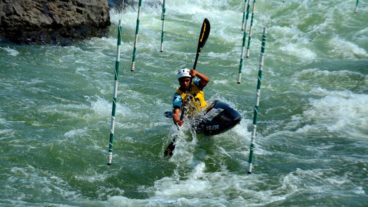 Players from five states participated in the trial of canoe kayaking, 13 boys and 12 girls were selected