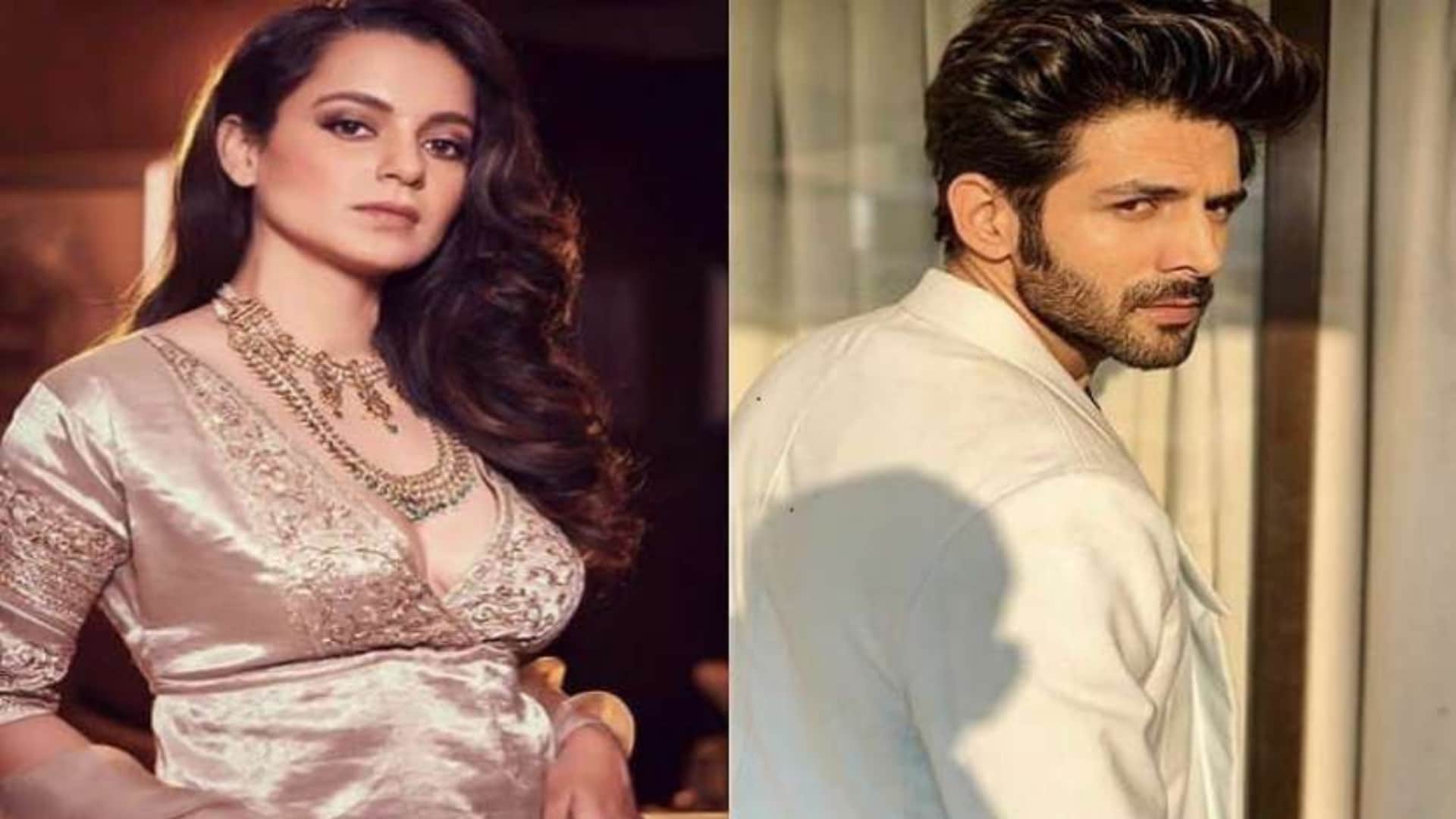 Kartik Aaryan React On Kangana Ranaut Self Made Tweet Shehzada Actor Said Thank you to her