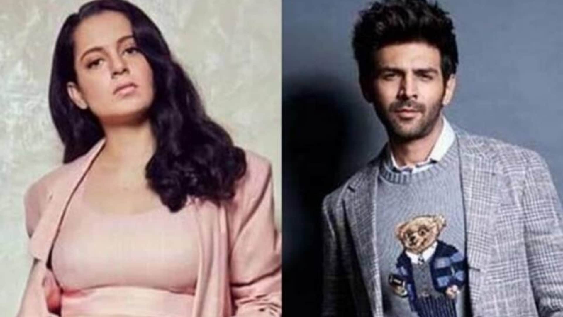 Kartik Aaryan React On Kangana Ranaut Self Made Tweet Shehzada Actor Said Thank you to her
