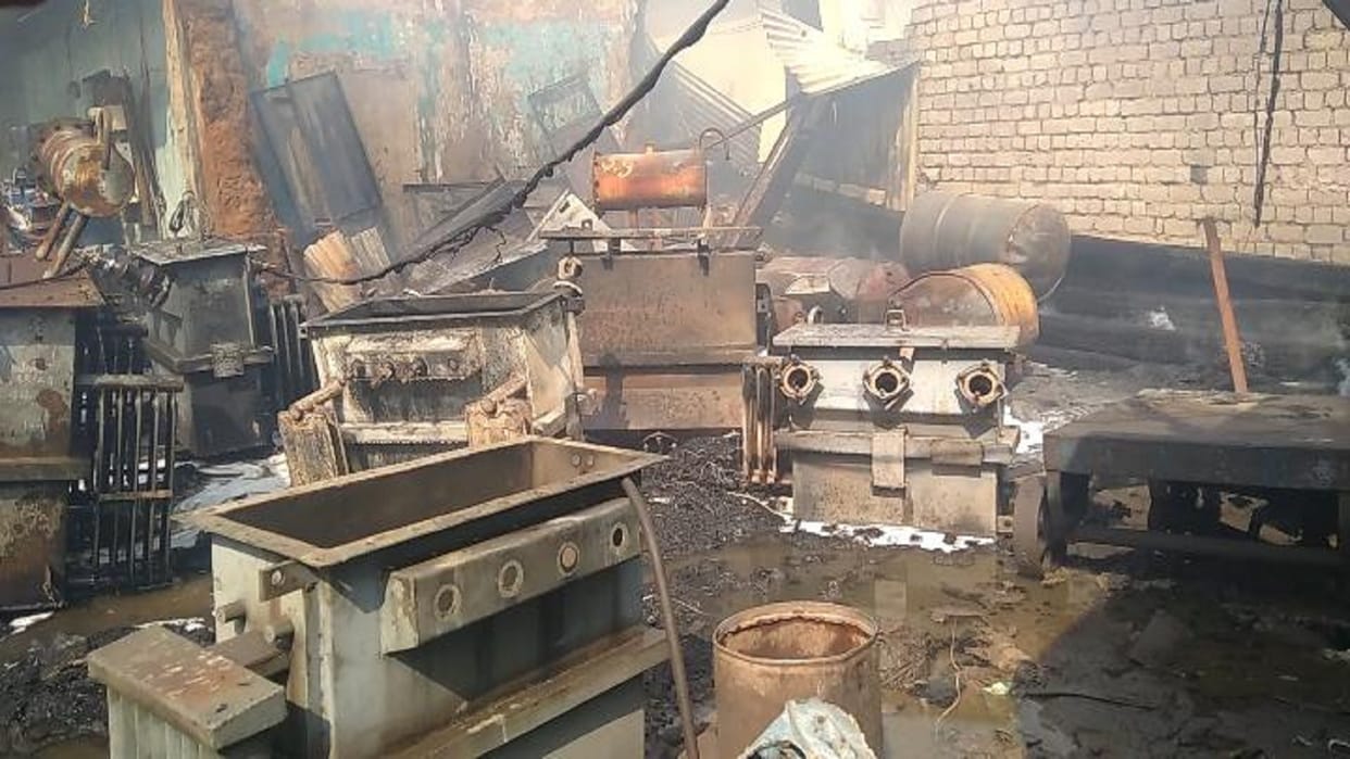 Fire broke out in transformer factory in Korba, fire engines brought it under control
